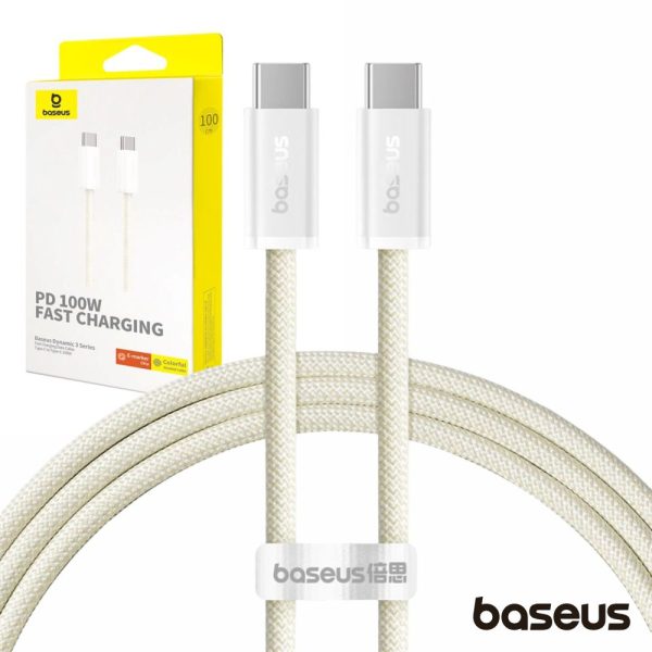 Cabo USB-C Macho P/ USB-C Macho 100W 2m Dynamic BASEUS - (P10367000Y11-01)