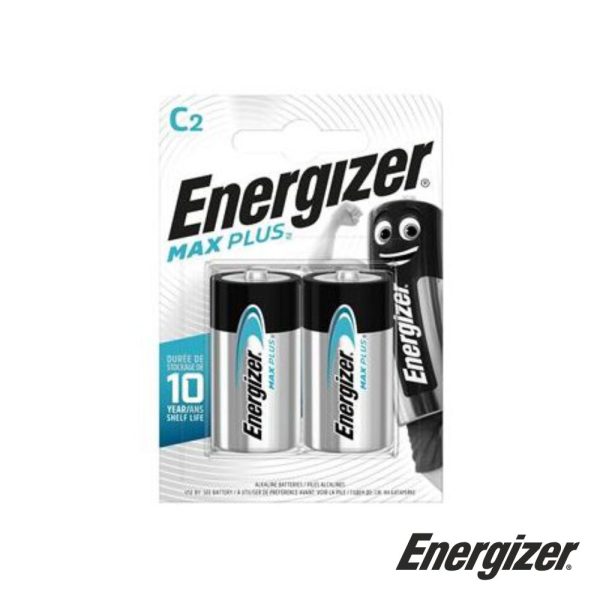 Pilha Alcalina LR14/C 1.5V 2x Blister MAX PLUS ENERGIZER - (PAE-LR14PLUS)