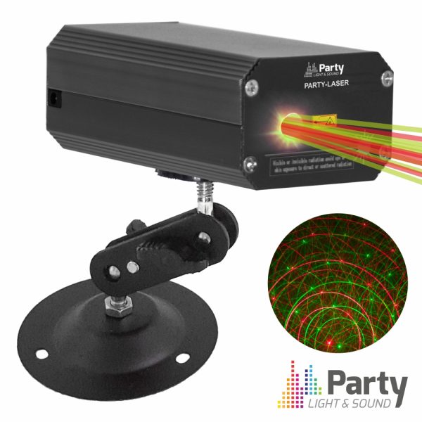 Laser 120mW Vermelho/Verde Mic PARTY - (PARTY-LASER)