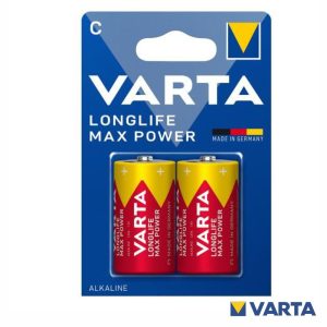 Pilha Alcalina LR14/C 1.5v 2x Longlife Max Power VARTA - (PAV-LR14/2MAX)