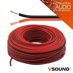 Cabo Coluna 2x0.50mm Preto/Vermelho Paralelo VSOUND - (PCC050V/50)