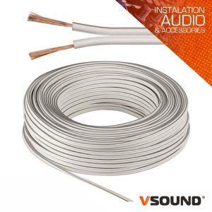 Cabo Coluna 2x1.00mm Branco VSOUND - (PCC100B/10)