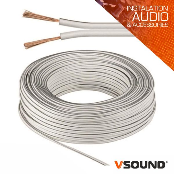 Cabo Coluna 2x1.50mm Branco VSOUND - (PCC150B/20)