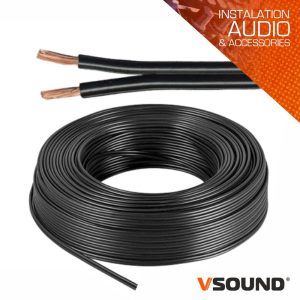 Cabo Coluna 2x4.00mm Preto Paralelo VSOUND - (PCC400P/50)