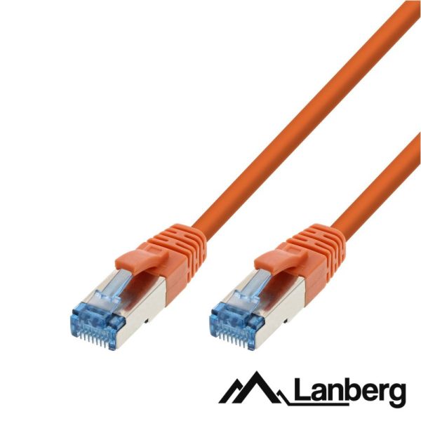 Cabo S/FTP LSZH CAT6A 3m Laranja LANBERG - (PCF6A-10CC-0300-O)