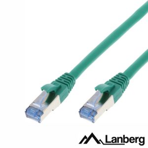 Cabo S/FTP LSZH CAT6A 10m Verde LANBERG - (PCF6A-10CC-1000-G)