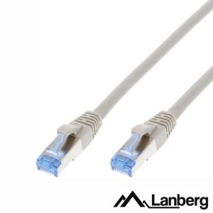 Cabo S/FTP LSZH CAT6A 15m Cinzento LANBERG - (PCF6A-10CC-1500-S)