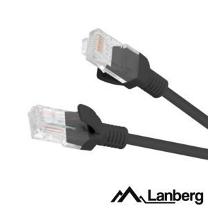 Cabo UTP CAT5E 5m Preto LANBERG - (PCU5-10CC-0500-BK)