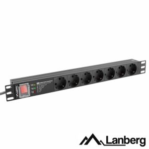 Extensão Elétrica 3G1.5 7x Schuko C/ Interruptor 2m P/ Rack - (PDU-PRO-07F-0200)