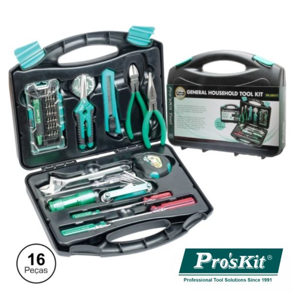 Mala Ferramentas Profissional 16 Peças PROSKIT - (PK-2051T)