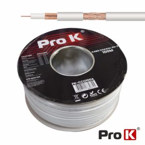 Cabo Coaxial RG6 Branco iTED PROK - (PK-CCO100A)