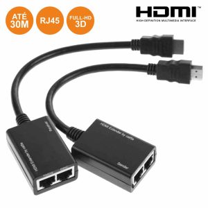 Extensor de Sinal HDMI Via RJ45 CAT5e - (PK-HDMIRJ45EXT01)