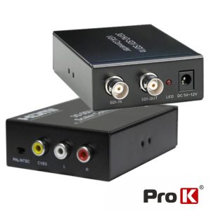 Conversor Video 3g/Sd/Hd Sdi P/ Av Composto PROK - (PK-SDIRCA02)