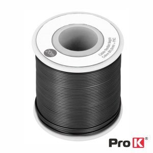 Cabo Multifilar Preto 0.8mm Rolo 20m PROK - (PKCM0.8/20B)