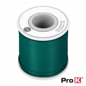 Cabo Multifilar Verde 0.8mm Rolo 20m PROK - (PKCM0.8/20G)