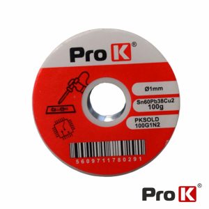 Solda 1mm Sn60Pb38Cu2 100g PROK - (PKSOLD100G1N2)