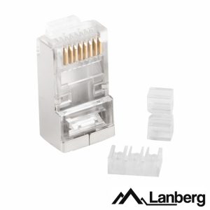 Ficha RJ45 Modular 8p8c CAT6 20PCS LANBERG - (PLS-6120)