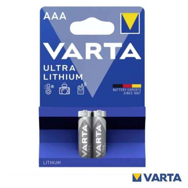 Pilha ULtra Lítio LR3/AAA 1.5V 2x Blister VARTA - (PLV-AAAB2)