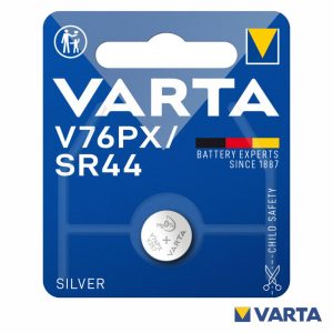 Pilha Óxido Prata Botão V76PX/SR44 1.55V VARTA - (POV-V76PX)