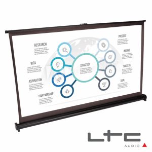 Tela Projeção Portátil Desktop 50" C/ Suporte E Saco Ltc - (PST50)