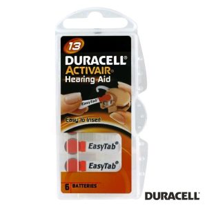 Pilha Botão DA13 Hearing Aid 6x Blister DURACELL - (PZD-DA13)