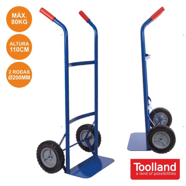 Carrinho P/ Transporte Universal 80kg TOOLLAND - (QT103E)