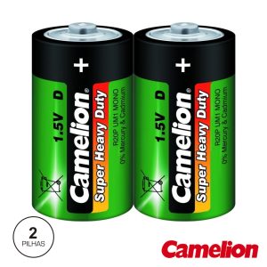 Pilha Zinco-Carvão R20/D 1.5v 2x CAMELION - (R20P-SP2G)