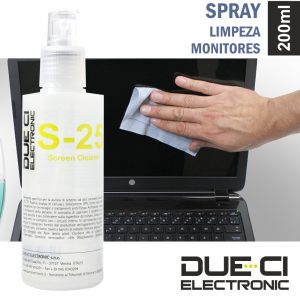 Spray De 200ml Limpeza Monitores Due-Ci - (S-25)