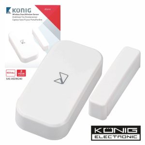 Sensor De Portas E Janelas P/ Sas-Alarm240 3x Konig - (SAS-ASDW240)