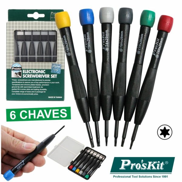 Conjunto De 6 Chaves De Precisão PROSKIT - (SD-3502)