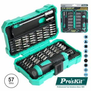 Conjunto De Chave C/ 57 Bits E Extensor PROSKIT - (SD-9857M)