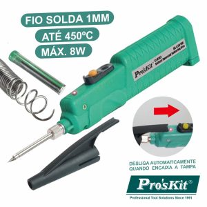 Ferro De Soldar A Pilhas 8W 450ºc PROSKIT - (SI-B162)