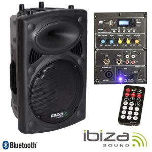 Coluna Bi-Amplificada 10" 400Wmáx USB/BT IBIZA - (SLK10A-BT)