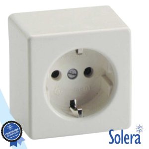 Tomada Elétrica Superfície 1x Schuko SOLERA - (SLR-5001)