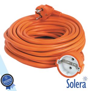 Cabo Extensão Tomada Elétrica 1x Schuko 10m Laranja SOLERA - (SLR-6710)