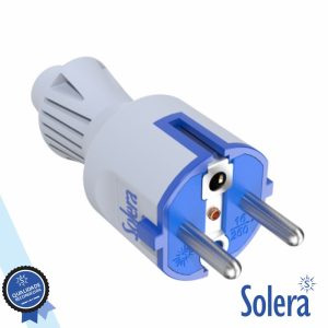 Ficha Schuko Macho 16A/250V Branco SOLERA - (SLR-706CKB)