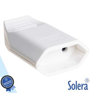 Ficha Alimentaçâo AC Plana Fêmea Branca 250v SOLERA - (SLR-7627)