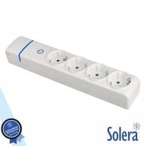 Extensão Elétrica 4x Schuko C/ Interruptor SOLERA - (SLR-8004PIL)