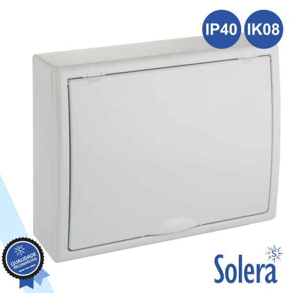 Caixa Distribuição Elétrica 12 Elementos IP40 IK08 SOLERA - (SLR-8703)