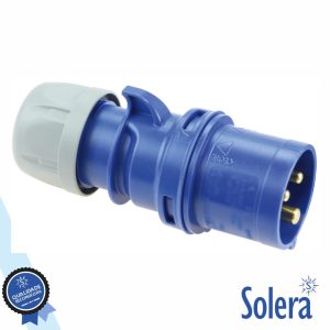 Ficha Industrial CEE Macho 32A 2P+T 230V IP44 SOLERA - (SLR-902133A)