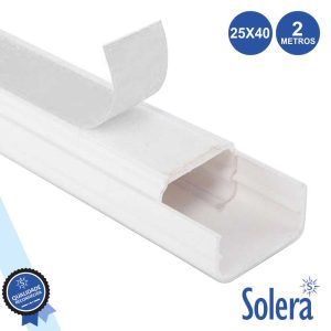 Calha Técnica Pvc C/ Adesivo 10x16mm 104mm² 2m SOLERA - (SLR-9161016)