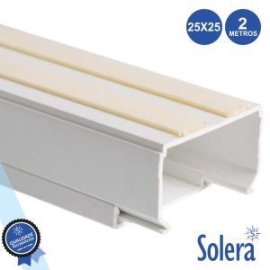 Calha Técnica Pvc C/ Adesivo 25x25mm 480mm² 2m SOLERA - (SLR-9162525)