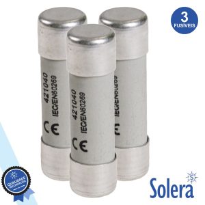 Fusível Cerâmica 14x51 40a 500v 3x SOLERA - (SLR-FC140)