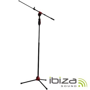 Suporte P/ Microfone Universal Vermelho IBIZA - (SM006RE)