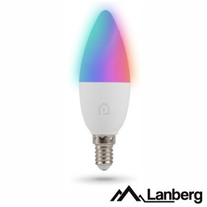 Lâmpada E14 5W LED RGBW 3500K 450lm LANBERG - (SM01-WBE14)