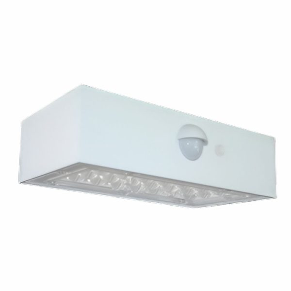 Aplique Exterior Solar C/ Sensor 3W 350lm Branco - (SOLARLIGHT-17(K))