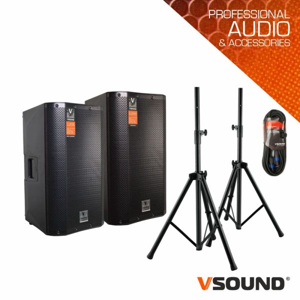 Sistema de Som Amplificado 600W VSOUND - (SOUND-SET-09)