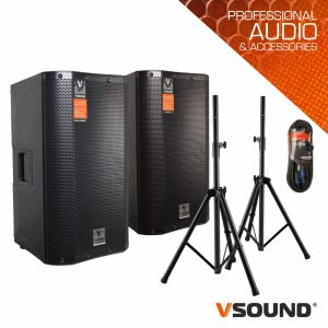 Sistema de Som Amplificado 1300W VSOUND - (SOUND-SET-11)