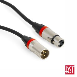 Cabo Pro XLR 3p Macho / XLR 3p Fêmea 10m BST - (SOUND-XLRF-XLRM-10)