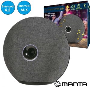 COLUNA BLUETOOTH PORTÁTIL USB/SD/AUX/BAT PREMIUM MANTA - (SPK515)